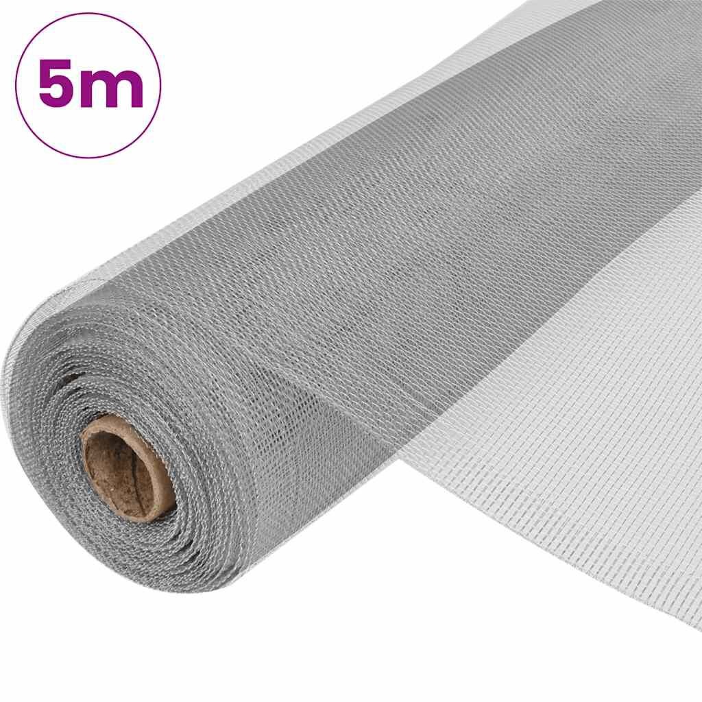vidaXL Gaas 100x500 cm aluminium zilverkleurig
