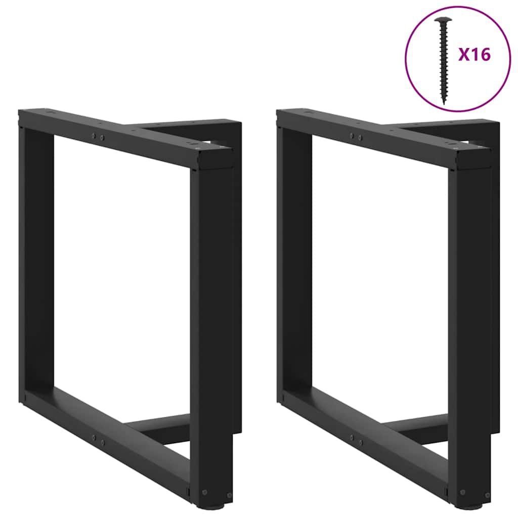 vidaXL Eettafelpoten 2 st T-vormig 90x35x(72-73) cm staal zwart
