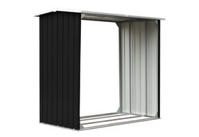 Haardhoutschuur Staal Antraciet 172x91x154 cm - 54% Korting