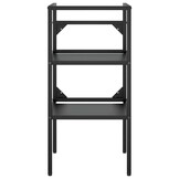 vidaXL Wastafelframe 40x38x83 cm ijzer zwart