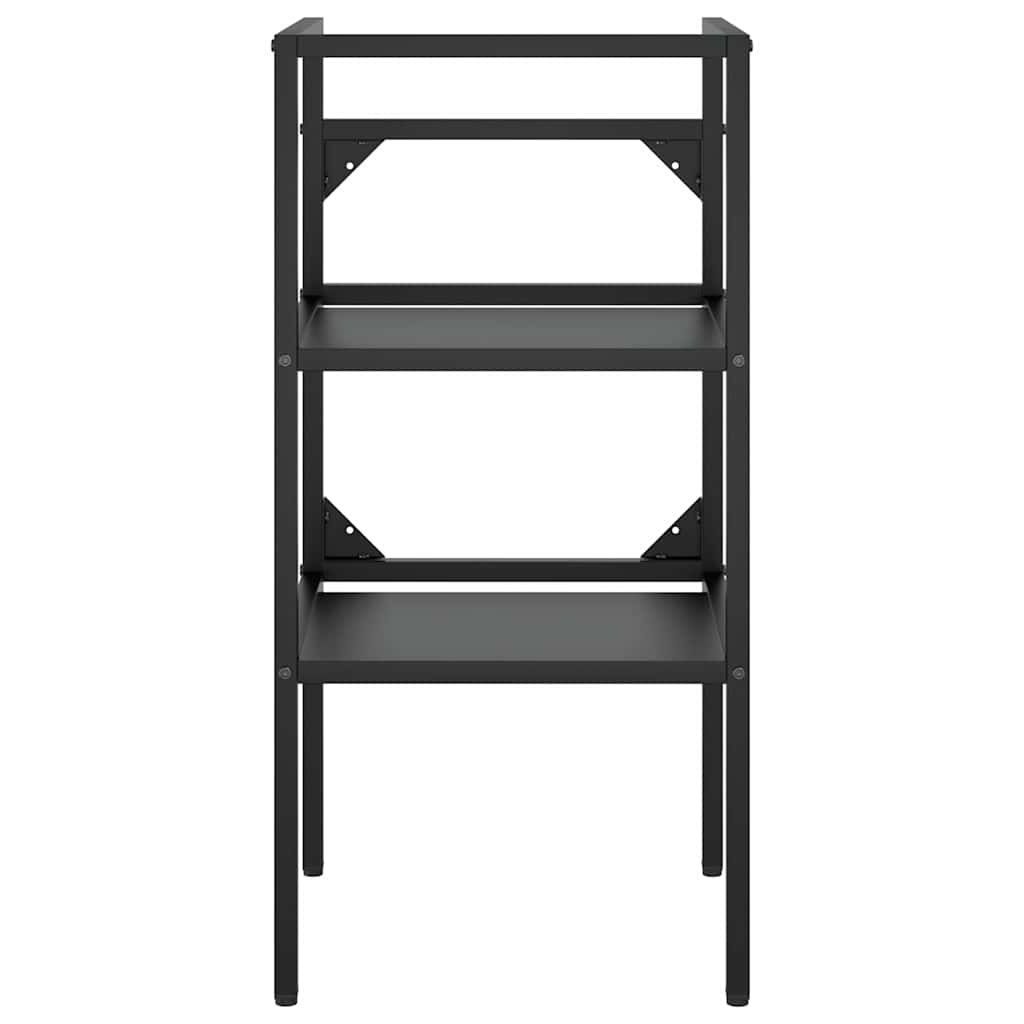 vidaXL Wastafelframe 40x38x83 cm ijzer zwart