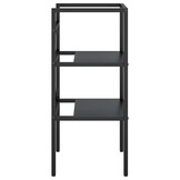 vidaXL Wastafelframe 40x38x83 cm ijzer zwart
