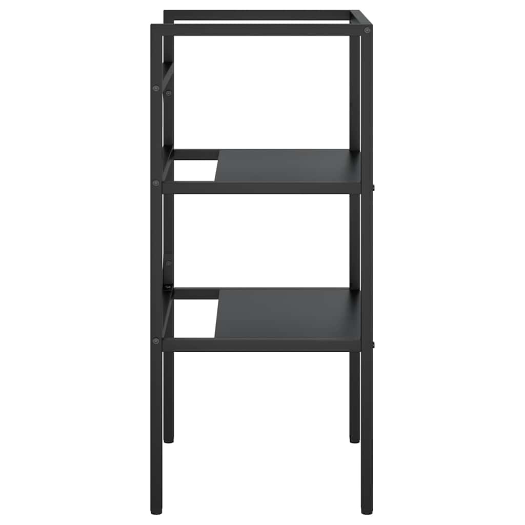 vidaXL Wastafelframe 40x38x83 cm ijzer zwart