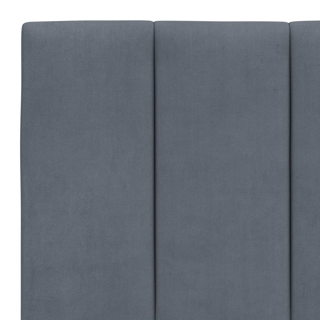 vidaXL Hoofdbordkussen "Hanko" 200 cm fluweel donkergrijs
