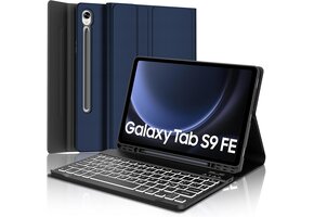Toetsenbordhoes Donkerblauw voor Samsung Tab S9 FE & S9 11" | 77% Korting