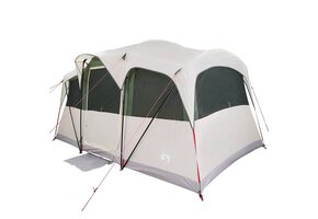 VidaXL Gezinstent 435x255x216cm Polyester/Staal Wit/Groen - 35% Korting!