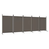 vidaXL Kamerscherm 5 Panel Stoffen Verdeler Antraciet - 53% Korting