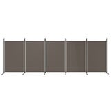 vidaXL Kamerscherm 5 Panel Stoffen Verdeler Antraciet - 53% Korting