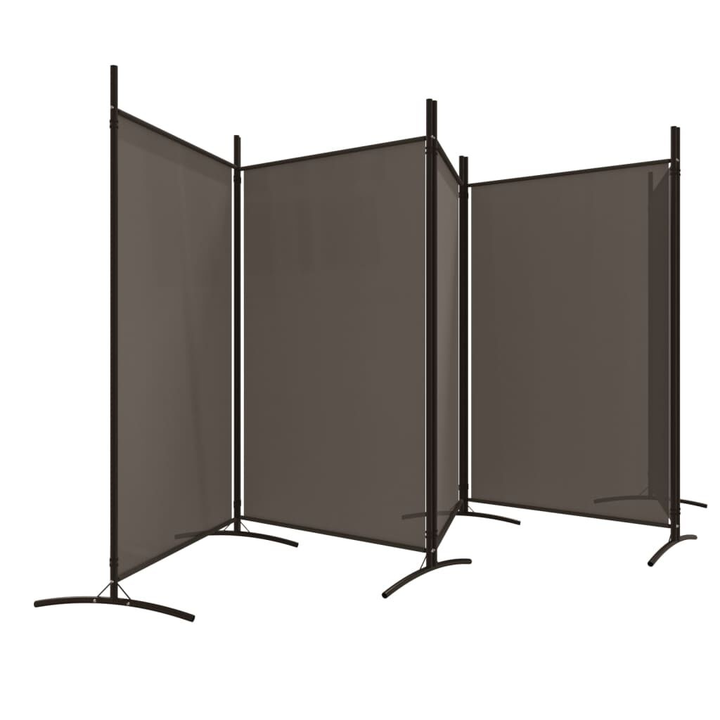 vidaXL Kamerscherm 5 Panel Stoffen Verdeler Antraciet - 53% Korting
