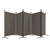 vidaXL Kamerscherm 5 Panel Stoffen Verdeler Antraciet - 53% Korting