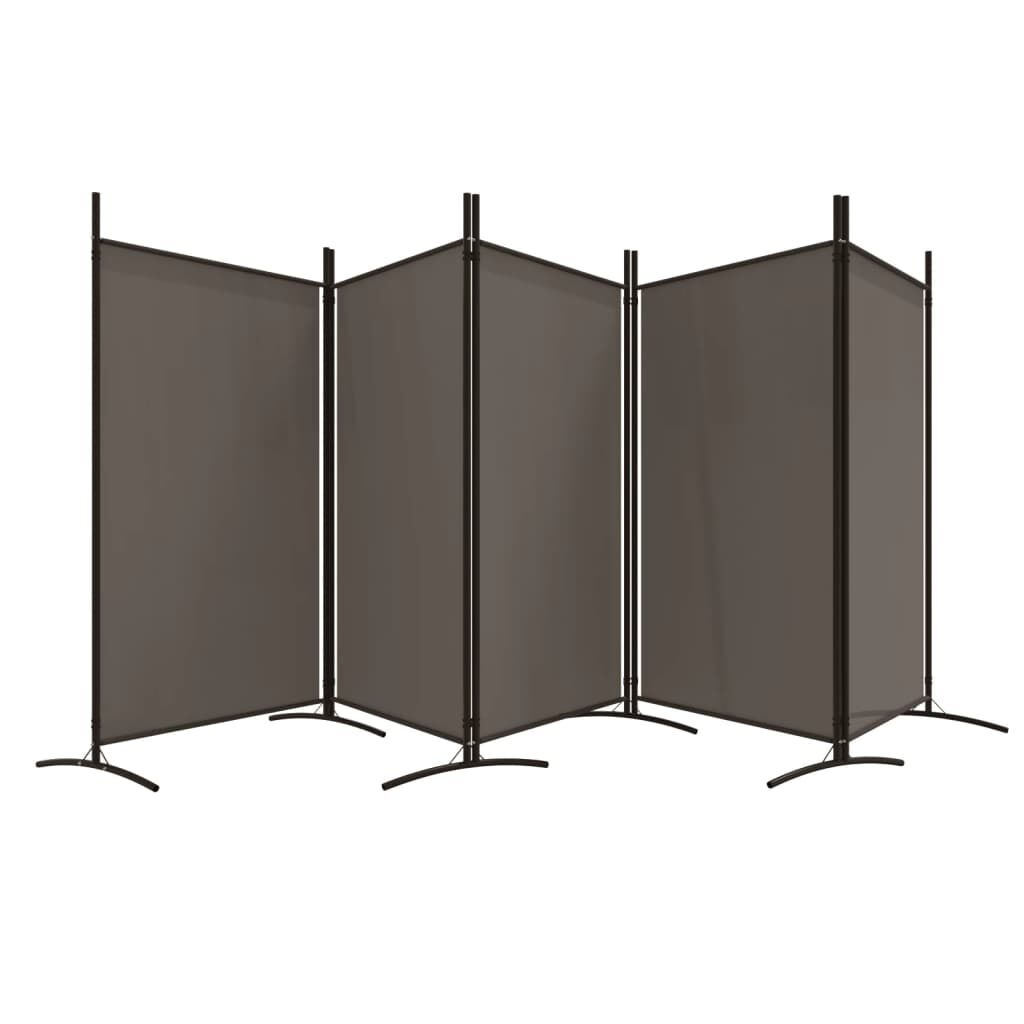 vidaXL Kamerscherm 5 Panel Stoffen Verdeler Antraciet - 53% Korting