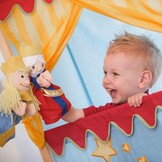 roba Kasperlefiguren van stof, handpoppenset 6-voudig, kinderpoppen voor poppentheater en rollenspel