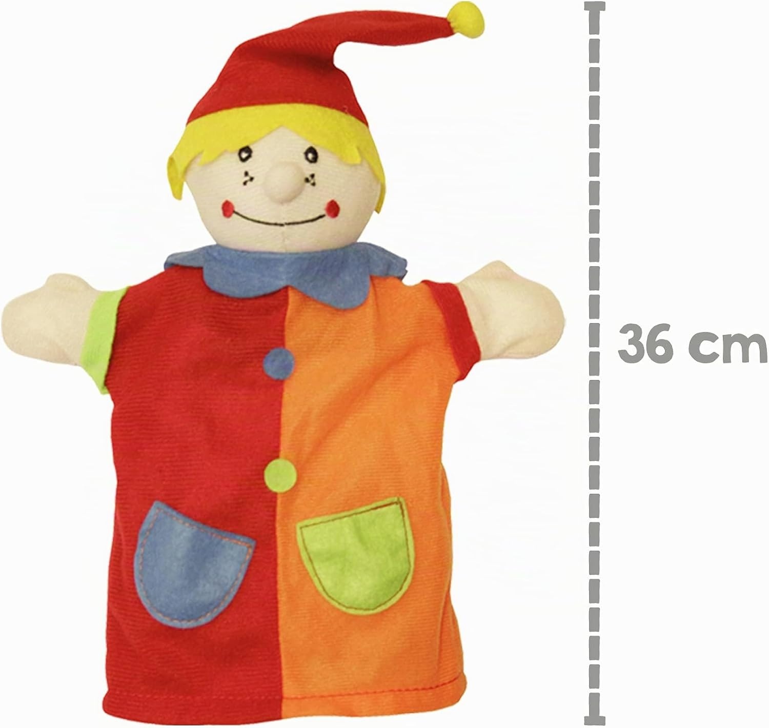 roba Kasperlefiguren van stof, handpoppenset 6-voudig, kinderpoppen voor poppentheater en rollenspel