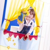 roba Kasperlefiguren van stof, handpoppenset 6-voudig, kinderpoppen voor poppentheater en rollenspel