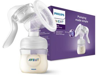 PHILIPS Avent handkolf - BPA-vrije handmatige borstkolf met Natural Motion-technologie (model SCF430/01)