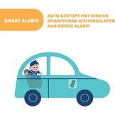 Chicco - Universeel Waarschuwingssysteem - Bevestiging op Autostoeltje - Anti-Verlatingssysteem - Bluetooth - 3 Alarmniveaus