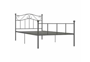 vidaXL Bedframe Metaal Grijs 100x200 cm - 34% Korting!
