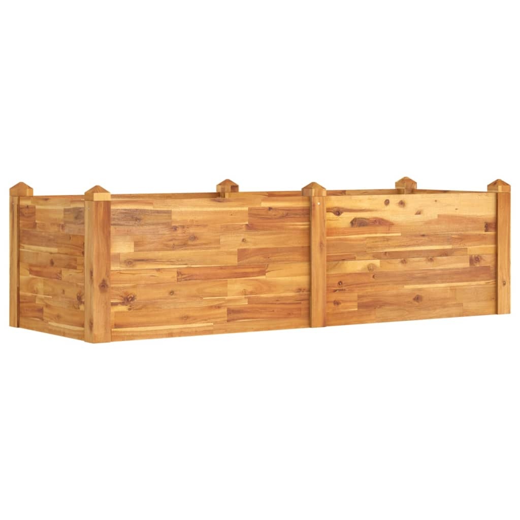 vidaXL Plantenbak verhoogd 160x60x44 cm massief acaciahout