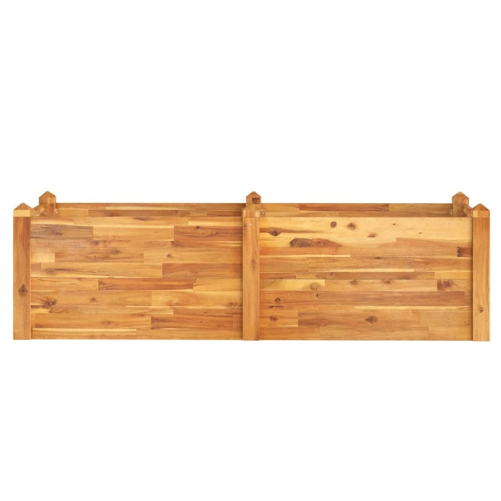 vidaXL Plantenbak verhoogd 160x60x44 cm massief acaciahout