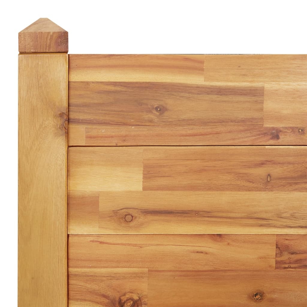 vidaXL Plantenbak verhoogd 160x60x44 cm massief acaciahout