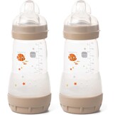 MAM Easy Start Anti-Koliek Babyflessen 260 ml - 2 stuks - Grijs