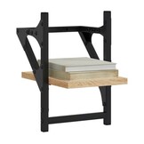 vidaXL Wandschappen met stangen 2 stuks 20x25x30 cm Sonoma Eikenkleurig - 51% korting