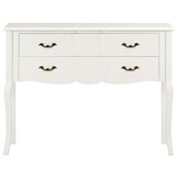 vidaXL Dressoir Wit Massief Hout - 110x30x85 cm - 55% Korting