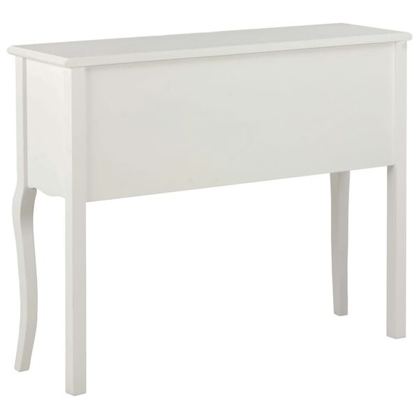 vidaXL Dressoir Wit Massief Hout - 110x30x85 cm - 55% Korting