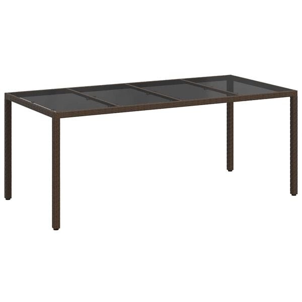 VidaXL Tuinstafel Poly Rattan Bruin - 54% Korting