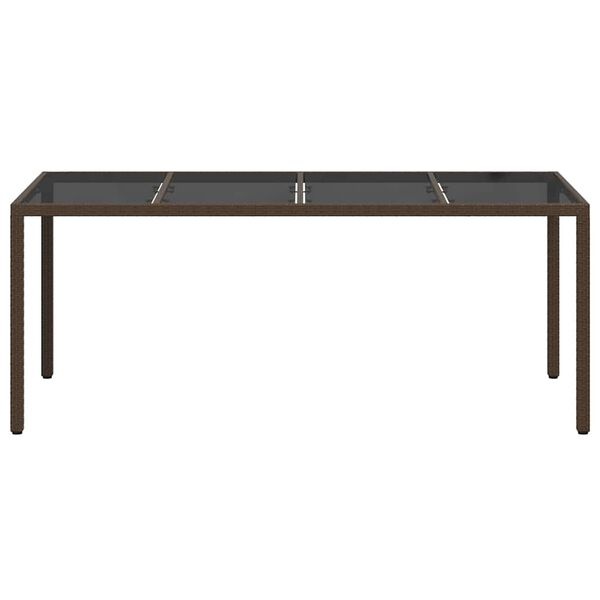 VidaXL Tuinstafel Poly Rattan Bruin - 54% Korting