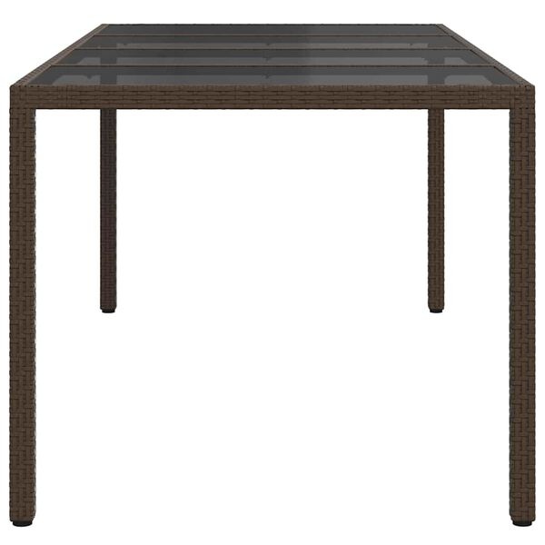 VidaXL Tuinstafel Poly Rattan Bruin - 54% Korting