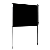 vidaXL Rolgordijn voor buiten 150x270 cm antraciet