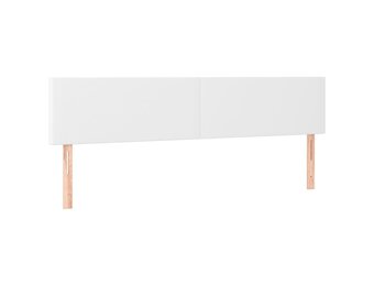 vidaXL Hoofdborden 180x5x78/88 cm kunstleer wit