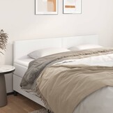 vidaXL Hoofdborden 180x5x78/88 cm kunstleer wit