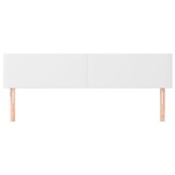 vidaXL Hoofdborden 180x5x78/88 cm kunstleer wit