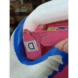 vidaXL Salontafel handbeschilderd massief mangohout roze