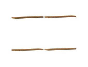 vidaXL Wandschappen 4 st 40x10x1,5 cm bewerkt hout artisanaal eiken