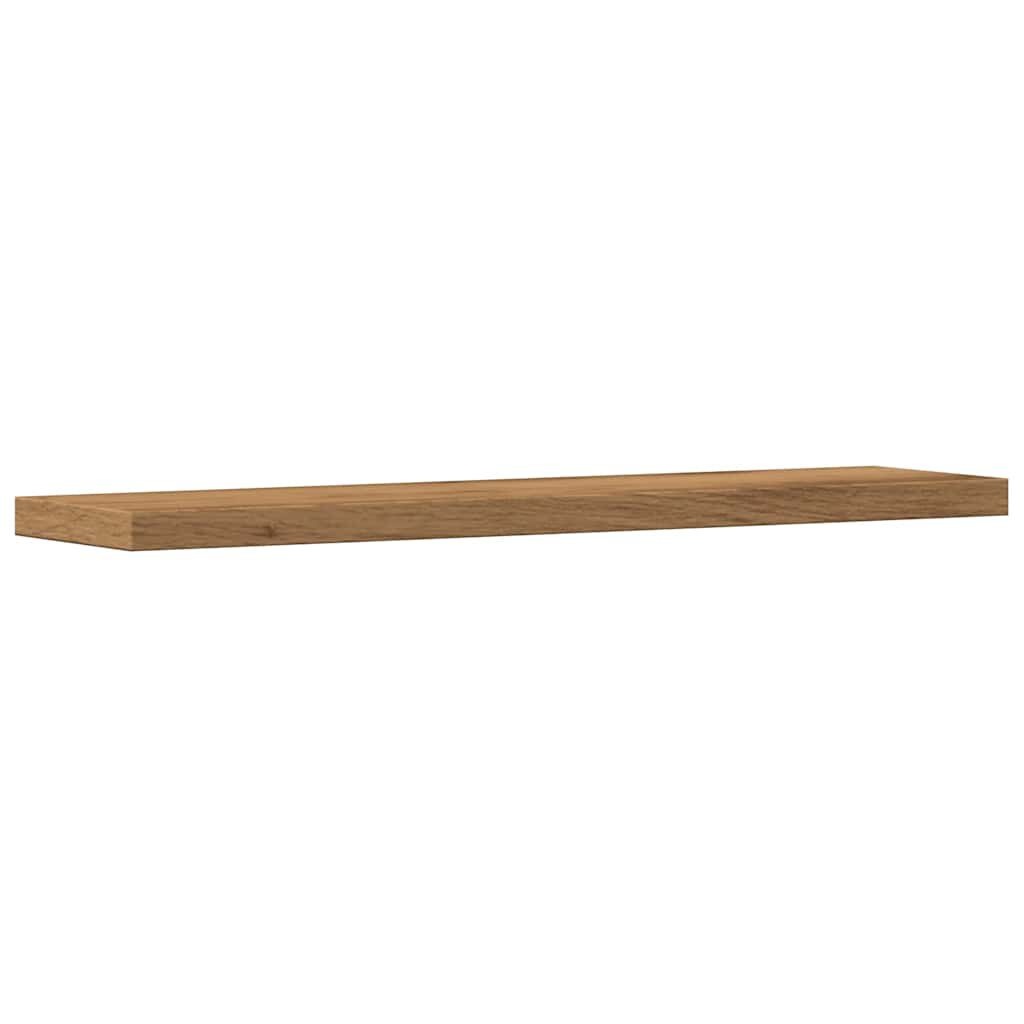 vidaXL Wandschappen 4 st 40x10x1,5 cm bewerkt hout artisanaal eiken