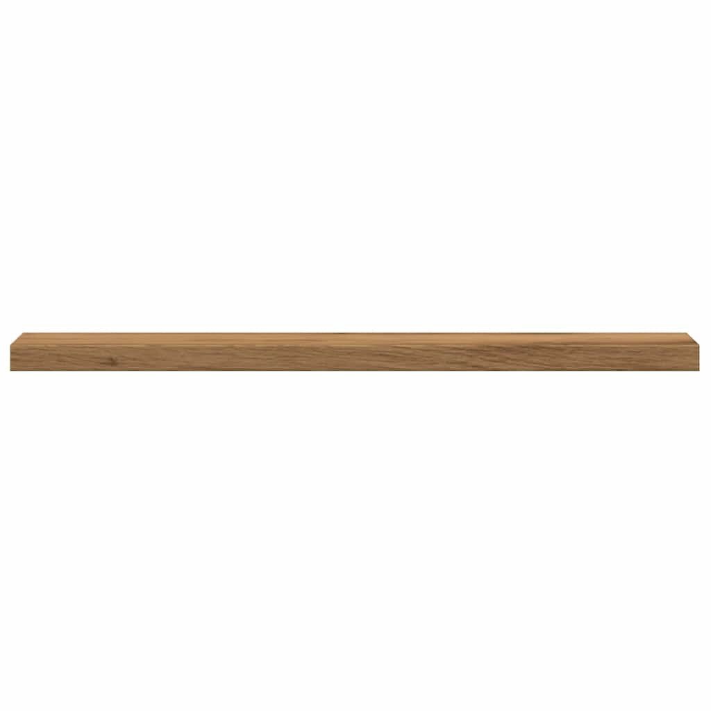 vidaXL Wandschappen 4 st 40x10x1,5 cm bewerkt hout artisanaal eiken