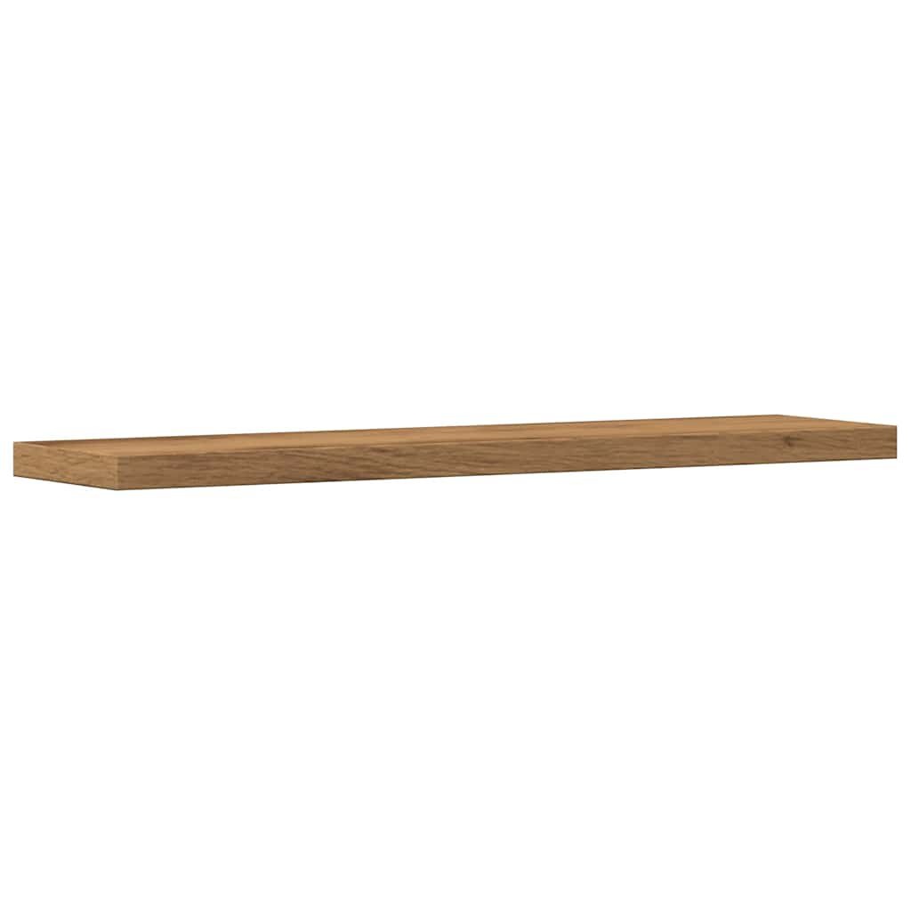 vidaXL Wandschappen 4 st 40x10x1,5 cm bewerkt hout artisanaal eiken
