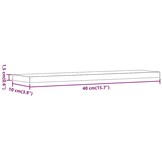 vidaXL Wandschappen 4 st 40x10x1,5 cm bewerkt hout artisanaal eiken