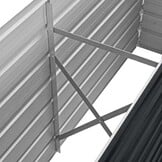 vidaXL Plantenbak verhoogd 160x40x45 cm gegalvaniseerd staal antraciet
