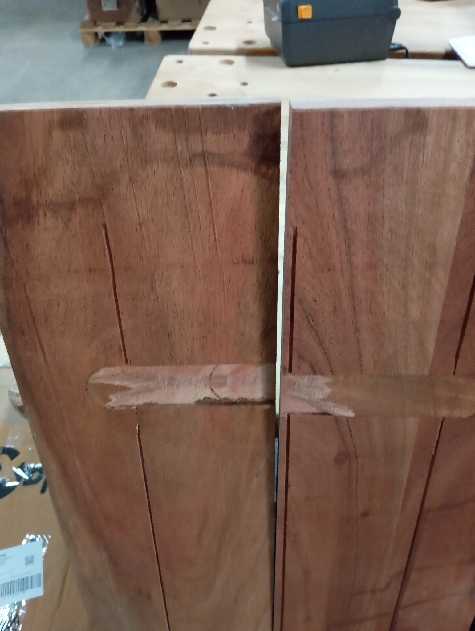 vidaXL Tafelblad rechthoekig 120x40x2,5 cm massief gerecycled hout