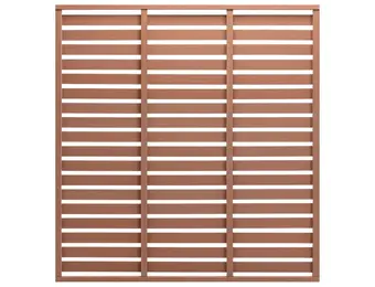 vidaXL Schuttingpaneel 180x180 cm HKC bruin