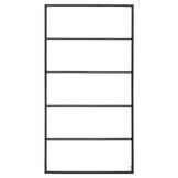 vidaXL Handdoekenrek 60x10x116 cm staal zwart