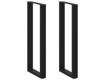 vidaXL Bartafelpoten 2 st U-vormig 40x(110-111) cm staal zwart