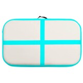 vidaXL Gymnastiekmat met pomp opblaasbaar 60x100x20 cm PVC groen