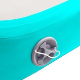 vidaXL Gymnastiekmat met pomp opblaasbaar 60x100x20 cm PVC groen