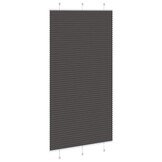vidaXL Plissé rolgordijn 110x200cm stofbreedte 109,4cm polyester zwart
