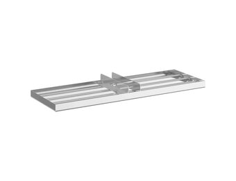 vidaXL Tuin Egalisatie Hark Zilver 75 x 25 x 6 cm Roestvrij staal